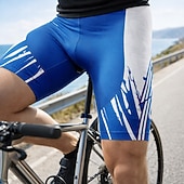 Χαμηλού Κόστους κοντό ποδηλατικό σορτς-Ανδρικά Ριγέ Σορτς ποδηλασίας δρόμου Σορτς ποδηλάτου Σορτς ποδηλασίας με επιθέματα Ποδήλατο Κοντά Παντελονάκια Παντελόνια Φούστες Στενή εφαρμογή Αθλητισμός 3D Pad