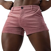 abordables Shorts décontractés-Homme Short Burmuda Shorts de Travail Avec Poches Uni Confort Respirant Longueur Genou Extérieur Affaires Mode Occasionnel Rose Claire bleu marine