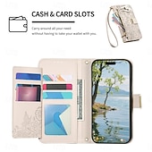 cheap 2026 Samsung Galaxy S26 Series-Phone Case For Samsung Galaxy S26 S26 Plus S26 Ultra Wallet Case Flip Cover with Stand Holder Zipper with Wrist Strap Tree Retro TPU PU Leather