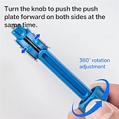 cheap Hand Tools-2in1 Bicycle Brake Pad Spreader Tool Durable Steel Rotatable Bike Oil Disc Piston Reset Hydraulic Brake Caliper Piston Extension