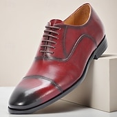 ieftine Pantofi Clasici Eleganți-Pantofi eleganți din piele de înaltă calitate pentru bărbați – piele de vacă autentică, vârf Oxford, aspect elegant și elegant, încălțăminte bărbătească confortabilă, ideală pentru nunți, petreceri, evenimente de afaceri și formale