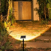 olcso Pathway Lights &amp; Lanterns-1 db kültéri napelemes fali spotlámpa, IP55 vízálló, 3 LED gyöngy, polip dizájn, kettős rögzítési lehetőség, dekoratív LED tájvilágítás kertbe, udvarra, ösvényre, gyepre, teraszra