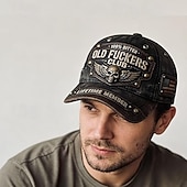 cheap Gifts-Old Fuckers Club Vintage Baseball Cap, Distressed Skull Patch Trucker Hat for Men, Retro Patriotic USA Flag Adjustable Dad Hat, Funny Gag Gift for Dad Grandpa Husband