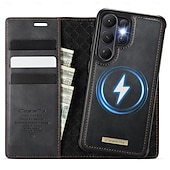 levne 2026 Samsung Galaxy S26 Série-telefon Carcasă Pro Samsung Galaxy S26 S26 Ultra Plus Pouzdro na peněženku se stojánkem Podpora bezdrátového nabíjení Stojánek Retro TPU PU kůže