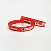 economico Accessori e Cappelli-20 braccialetti per la partita mondiale di calcio 2026, calcio, patriottico, unisex, per bambini e adulti, per feste, eventi calcistici, travestimenti