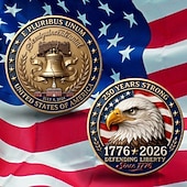  Памятная монета США к 250-летию со дня основания страны, украшенная изображениями Колокола Свободы и орла, в честь 250-летия американской свободы. Подарок.