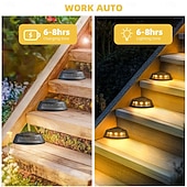 economico Illuminazione vialetto-4/8 luci solari da esterno per terrazze, impermeabili IP65, lampade da giardino per vialetti, gradini, passerelle, prato, terrazze, luce notturna solare decorativa