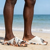 billiga Avslappnade sandaler-Lätta slip-on sommarstrandskor för män – bekväm ovandel i mjuk EVA, andningsbar öppen tå, halkfria vardagssandaler för poolkanten, semester och utomhusaktiviteter