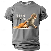  Hombre Argot divertido Camiseta Manga Corta Camiseta Impresión 3D Cuello Barco Camisa Moda Diario Diario Calle Rojo Gris Verano Primavera Ropa S M L XL XXL XXXL