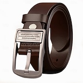 ieftine Curele Bărbați-Bărbați curea Crom PU Șic Stradă Contemporan Timp Liber Culoare solidă A01 A02 Zilnic Afaceri Oficial Curea Talie