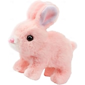 levne velikonoční-moje realistická hračka králíček, interaktivní velikonoční dekorace s králíčkem, realistický dárek pro děti s králíčkem - skákání, škubání a třesení ušima, realistická hračka králíček, realistický králíček Bunbi