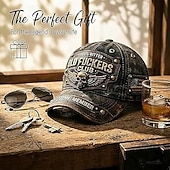 cheap Gifts-Old Fuckers Club Vintage Baseball Cap, Distressed Skull Patch Trucker Hat for Men, Retro Patriotic USA Flag Adjustable Dad Hat, Funny Gag Gift for Dad Grandpa Husband