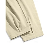 baratos Feriado-Homens Calças de linho Calça verão Calças de praia Com Cordão Bolsos Tecido Confortável Respirável Comprimento total Diário Casa Ao ar livre Férias Simples Preto Branco Sem Elasticidade