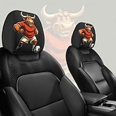 olcso 250. évforduló-2 db rajzfilmfigura, focimeccs mintás fejtámla huzat autóba, belső dekoráció, rugalmas kialakítás, univerzális illeszkedés, alkalmas napi ingázásra és családi kirándulásokra, tökéletes szórakoztató