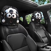 voordelige 250e Verjaardag-2 stuks grappige hoofdsteunhoezen met voetbalhoofd-uitdrukking voor in de auto, gemaakt van non-woven polyester, universele pasvorm, wasbaar, eenvoudig te installeren, perfect voor roadtrips of
