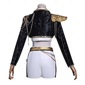 halpa Naisten puvut-Korealainen idoli inspiroima Poptähti Asu Naamiaisasut Virtuaalinen idoli for Naisten Aikuiset Halloween Karnevaali Suoritus Comic Con Anime-näyttely