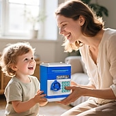 levne Dárkové předměty-Elektronická mincovní banka s ochranou heslem, ABS materiál, bankomat, digitální mince a vklad hotovosti, hudební hračka, dárek pro děti pro rané učení a vzdělávání