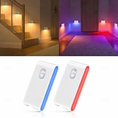 cheap Sensor Night Lights-2/4 Packs Stair Lights Indoor, RGB &amp; Warm White Motion Sensor Night Light, Color Changing Motion Sensor Light Indoor, Rechargeable Night Light for Stair,Hallway, Bathroom, Cabinet, Closet, Kitchen