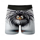  Муж. Животное птенец Куры Фризл Эластичные боксерские трусы Плавки Боксерские шорты для плавания Веселая Повседневные Дом Пляжный отдых Эластичный пояс Влагоотводящий материал Дышащее нижнее белье