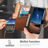 Недорогие 2026 Samsung Galaxy S26 серия-телефон Кейс для Назначение SSamsung Galaxy S26 S26 Плюс S26 Ультра Кошелек для карт Откидная крышка Молния с ремешком на запястье Откидная подножка Ретро ТПУ Кожа PU