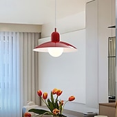 baratos Luzes pendentes-Luminária pendente nórdica de luxo, estilo moderno de meados do século XX, para celeiro; luminária pendente escandinava verde para teto; cúpula de metal; lustre grande estilo industrial para pia de