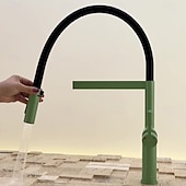 お買い得  キッチン用水栓金具-水栓 - シングルハンドルつの穴 電気メッキ その他 現代コンテンポラリー Kitchen Taps