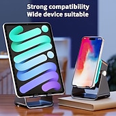 cheap Decorative Lights-Induction Speaker with Phone Stand Wireless Induction Audio Speaker Amplifier with Light 10W Phone Holder Smartphone Bracket