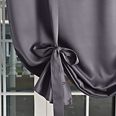 baratos Cortina de Blackout-Cortinas blackout de cor sólida para café, cortinas curtas com amarração para cozinha, painéis blackout para janelas pequenas, banheiro e cozinha.