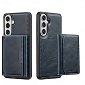 abordables 2026 Samsung Galaxy S26 Serie-teléfono Funda Para Samsung galaxia S26 S26 Plus S26 Ultra Tarjetas billetera Magnética Soporte de carga inalámbrica Ranura para tarjetas Retro Cuero de PU