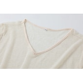  Men's T Shirt Knit Tee Tee Top Short Sleeve V Neck Summer Solid Color Fashion Lightweight Basic Mesh Knitted Casual Vacation Street Black Purple Green Top Tee for Men