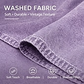  Herr Skjorta Button Down skjorta Casual skjorta Tvätta skjorta i 100 % bomull Rodnande Rosa Blå Grön Ljusgrå Mörkgrå Kortärmad Slät Tröjkrage Ledigt Dagligen Färgblock Kläder Elegant Mode Ledigt