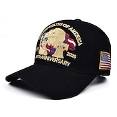 olcso Baseball sapkák-unisex 250./függetlenségi kalap, hordozható, lélegző, mindennapi, kültéri, utcai hímzés, zászlós
