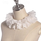 cheap Accessories and More-Rococo Victorian Renaissance Elizabethan Ruffle Collar Nobleman Noblewoman Fancy Dress Unisex Halloween Carnival Performance LARP Ren Faire Adults' Collar