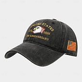  Unisex 250th/independence Hat Baseball Cap Portable Breathable Daily Outdoor Street Embroidery Flag