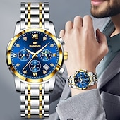 cheap Quartz Watches-LIGE Men Quartz Watch Minimalist Luminous Stainless Steel Watch