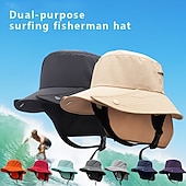 cheap Home Supplies-UPF 50+ Wide-Brim Removable-Brim Fisherman's Hat, Dual-purpose Detachable Breathable Quick- Cap for Marine Water Activities, Sea Fishing, Outdoor Exploration, Cycling, Surfing, and Fishing