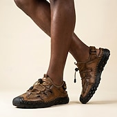 economico sandali da esterno-Sandali da uomo marroni per attività all'aperto, sandali da trekking a punta chiusa, traspiranti, comodi da passeggio con aperture, ideali per viaggi, campeggio, vacanze estive, avventure all'aria aperta e per l'uso quotidiano.