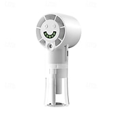 billiga Handhållna fläktar-USB-uppladdningsbar dimfläkt, bärbar handhållen minifläkt, höghastighetsfläkt, nano-dimkylning, perfekt för män och kvinnor, resor, camping och utomhusbruk