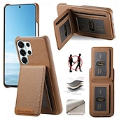 economico 2026 Samsung Galaxy S26 Serie-telefono Custodia Per Samsung Galaxy S26 S26 Plus S26 Ultra Copertura Posteriore con Supporto Cavalletto Slot per Carte Retrò TPU Pelle PU