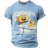  Hombre Argot divertido Camiseta Manga Corta Camiseta Impresión 3D Cuello Barco Camisa Moda Diario Diario Calle Brezo de pomelo Verano Primavera Ropa S M L XL XXL XXXL