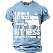  Hombre Argot divertido Camiseta Manga Corta Camiseta Impresión 3D Cuello Barco Camisa Moda Diario Diario Calle Brezo de pomelo Rojo Verano Primavera Ropa S M L XL XXL XXXL