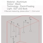 billiga Trumma &amp; Kegel Design-ljuskrona, modern LED-ljuskrona, hängande ljusslinga i geometrisk stil, kompatibel med vägglampa i vardagsrummet, modern ljuskrona