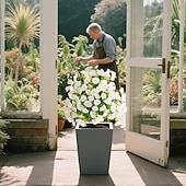 Недорогие Искусственные цветы-20-дюймовый колышек для искусственных цветов, декоративный садовый колышек для ипомеи, разноцветный, для двора. &amp;газон, прочный пластик, не выцветающий, всесезонное украшение