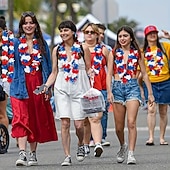 billige U.S. 250-årsjubileum-30 stk patriotiske kunstige blomster - rød, hvit og blå hawaiisk lei med ananas- og skjolddesign, dekorasjoner til uavhengighetsdagen 4. juli, engros festgaver til utendørs/innendørs