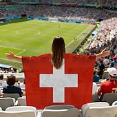 economico Costumi da fan-Partita mondiale di calcio 2026 Mantello Costume Bandiera Ventilatori Adulti Unisex Feste Partita di calcio Evento di calcio Vestirsi