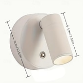 billige Puck lys-Trådløs LED-spotlight med berøringssensor, LED-vegglampe med USB-ladbar funksjon for belysning på soverommet i korridoren og galleriet.