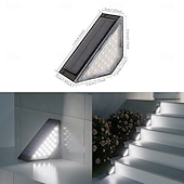 levne Venkovní nástěnná světla-1 ks 8 ks LED solární schodová světla vodotěsná venkovní schodišťová světla solární terasová světla venkovní solární krajinářské osvětlení pro zahradu a terasu