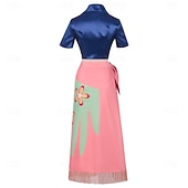 economico Costumi anime-Avventuriero dell'oceano Pirata di Cappello di Paglia Anime Abiti Mascherata Abiti Cosplay Halloween Anime Expo Top Gonna Costume Per Per donna Adulti