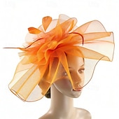 economico Fascinatori-Fascinator Piuma Rete Matrimonio Compleanno Elegante Vintage Carino Con Piuma Tulle Copricapo Copricapo