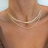 baratos Colares e Pendentes-1pç Colar For Mulheres Diário Rua Presente Liga Patchwork